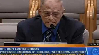 Don Easterbrook Gives Climate Change Senate Hearing. DESTROYS Idiot Talking Points with Science