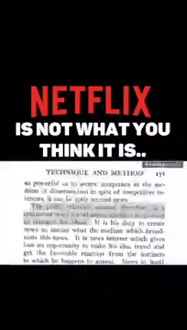 Netflix Is Not What You Think It Is