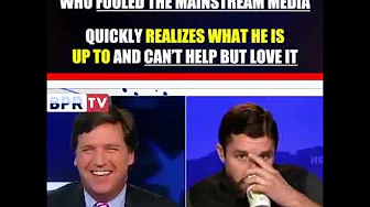 Tucker EXPOSES fake protester, but then realizes what he is really doing